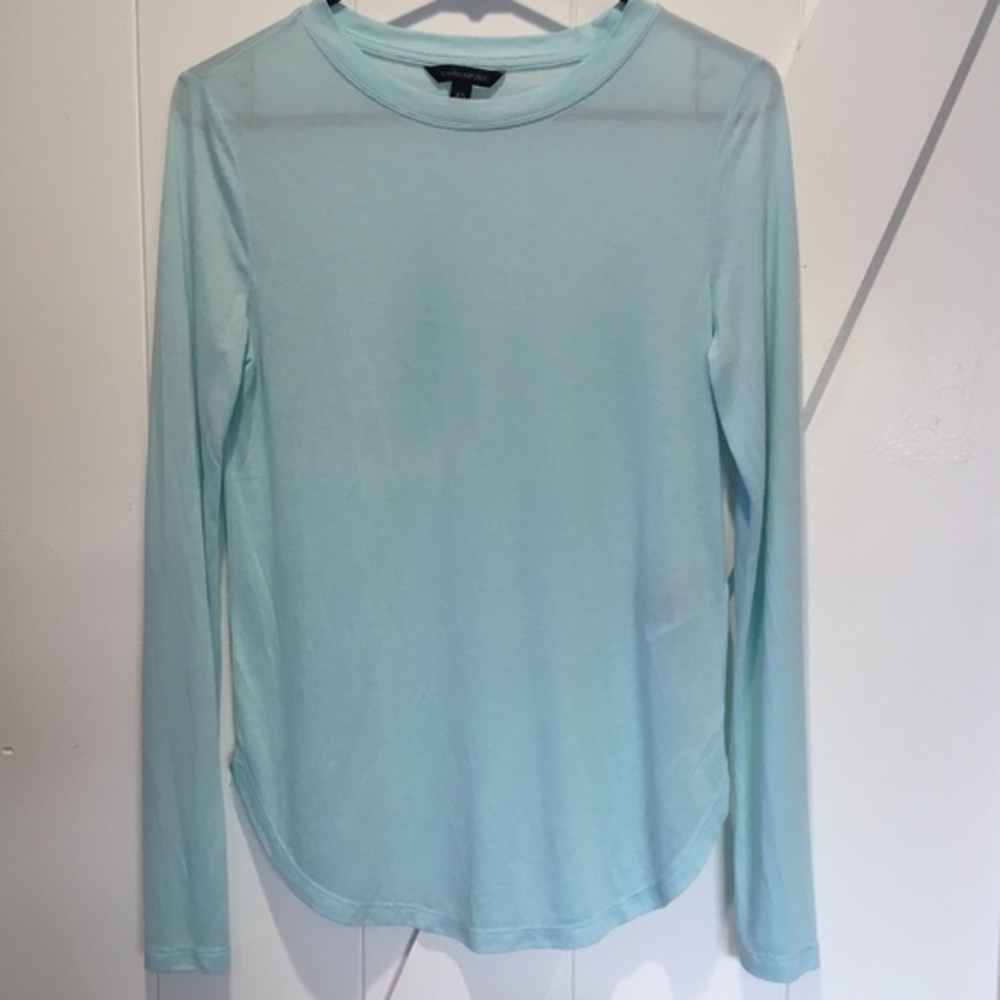 Banana Republic Sky Blue Long-Sleeve Top NWOT